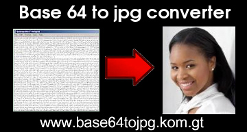 Base64 to JPG converter